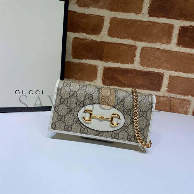 GUCCI HORSEBIT 1955 WALLET WITH CHAIN 621892  (21*19*2.5cm)